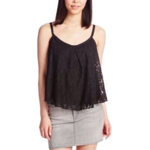 Guess summer black lace top